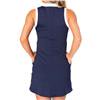 CALLIOPE Navy Blue & White Sleeveless Zip Player Dress $145