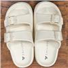 Calliope Sport Manito Ivory Tone Textured Double Buckle Foam Slide $39.99