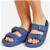 Calliope Sport Manito Navy Blue Tone Textured Double Buckle Foam Slide $39.99