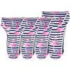 CUTLER "Fla Mingo" Flamingos & Blue-White Stripe Matching Set of 4 Club Head Covers $110