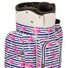 CUTLER "Fla Mingo" Pink Flamingos & Blue Stripes 14-Way Cart Style Golf Bag $297.50
