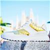 Duca Del Cosma Pavoda White-Golden Croco Print Waterproof Shoe $219