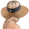 Eric Javits Save $59 on Squishee Halo UPF50+ Open Top Natural with Black Full Brim Visor: $295