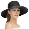 Eric Javits Hampton 4-1/2" Inch Black Rollable UPF50+ Sun Protective Hat: $260