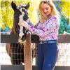 Hanna Childs Naomi Horse Flower UPF50+ Mock Mesh Long Sleeve $149