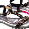 Save $20 on Black Twinkle Multi Diamond Crystal Jeweled Golf & Leisure Sandals Now: $79.99