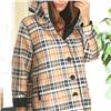 Beige Tartan 2-in-1 Reversible Wind-Water Resistant Hooded Jacket: $168.99