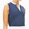 Rohnisch Sport The Abby Navy-White Sleeveless Performance Shirt $76