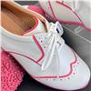 SAVE $89.70 on Emma White-Fuchsia Trimmed Golf & Walking Shoe Now: $209.30