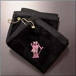 LADY GOLF Cotton Golf Towel With Pink Tone Logo